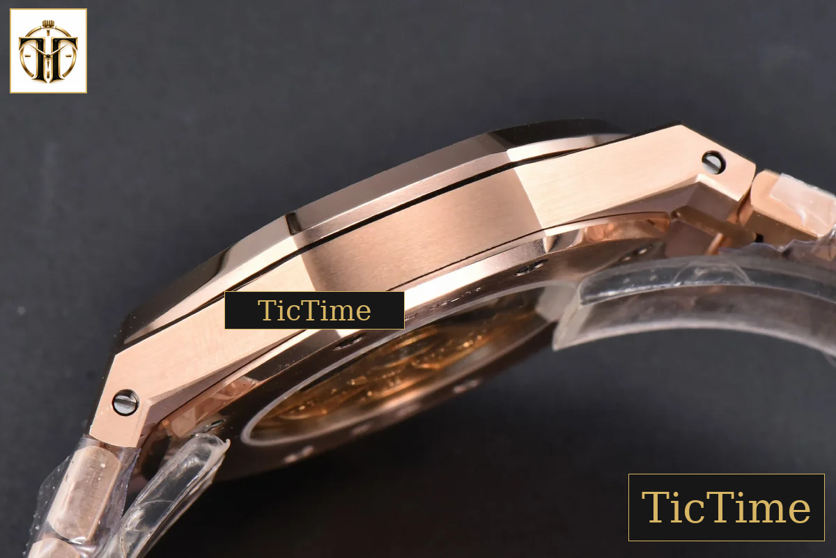 Royal Oak 15400 41mm IPF RG White Textured Dial RG Bracelet SA3120 — foto 16