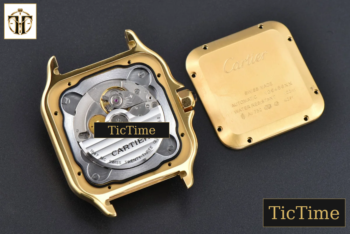 Santos de Cartier XL 40mm AF YG White Dial Black Rubber Strap Miyota 9015 — foto 16