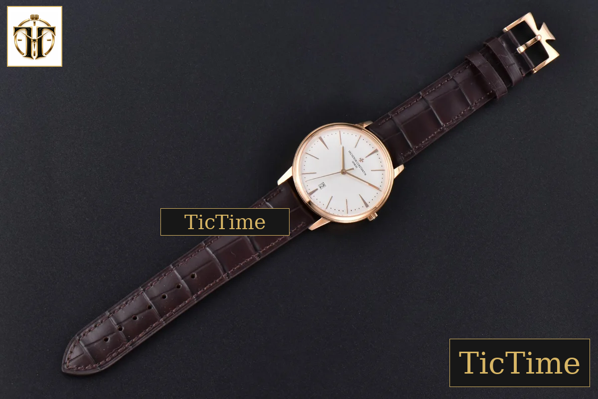 Patrimony Date 40mm ZF RG White Dial Brown Leather Strap Miyota 9015 — foto 24