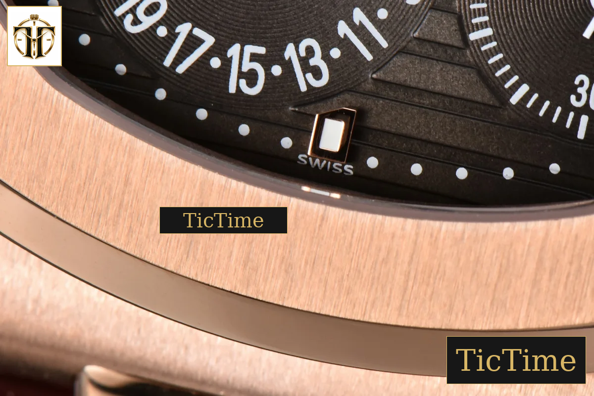 Nautilus 5712 40mm ZF RG Brown Dial Brown Leather Strap V4 A240 — foto 8