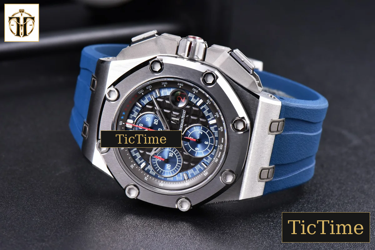 Royal Oak Offshore 26568PM 44mm JF Blue Dial Blue Rubber Strap A3126 — foto 15