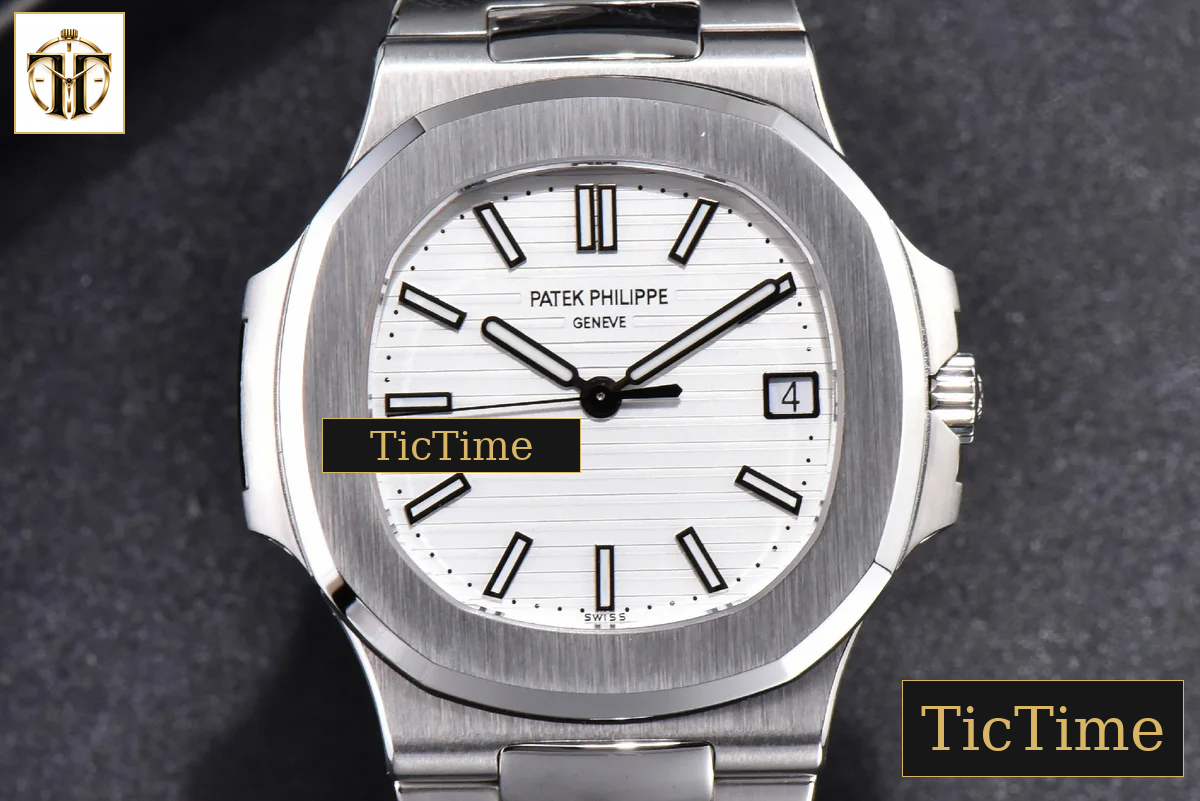 Nautilus 5711 40mm 3KF White Dial SS Bracelet V3 A324 — foto 2