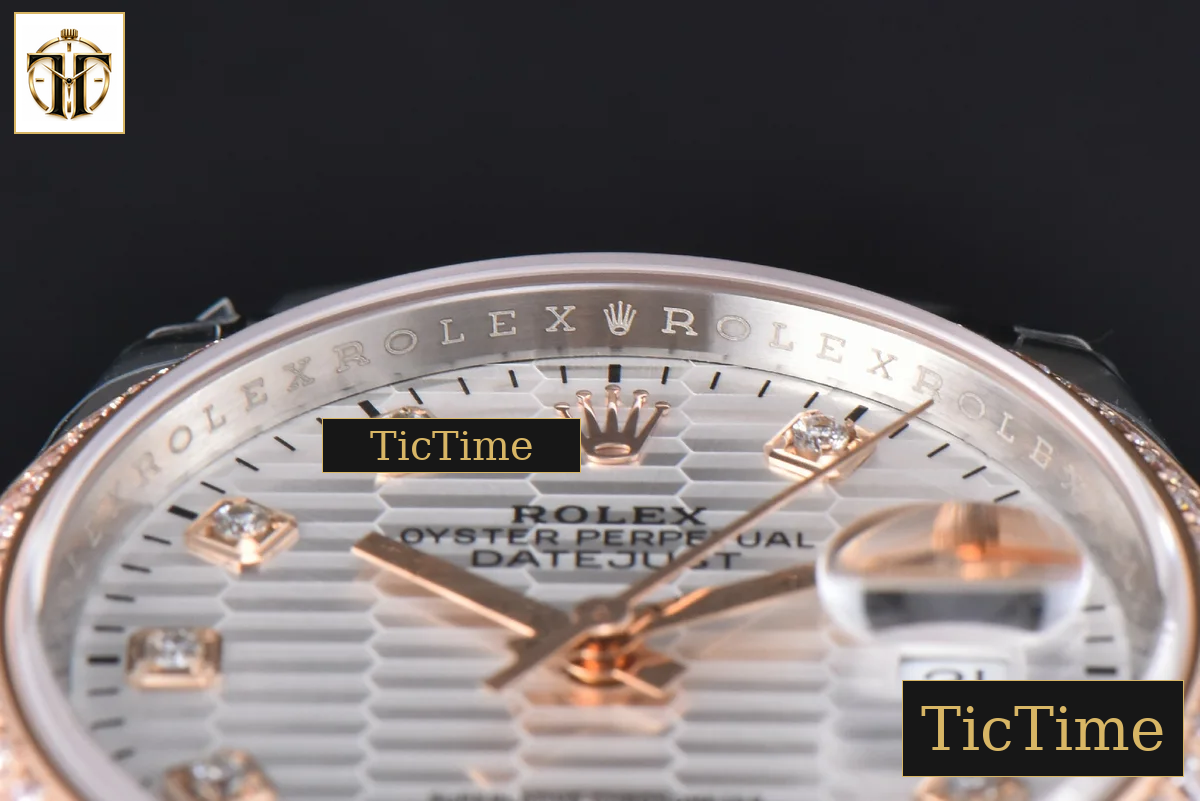 DateJust 126231 36mm VSF RG/SS Diamond Silver Motif Dial Diamond Marker Jubilee Bracelet VS3235 — foto 12