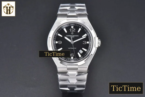 Foto frontal — Overseas 47040 42mm PPF Black Dial SS Bracelet A1226