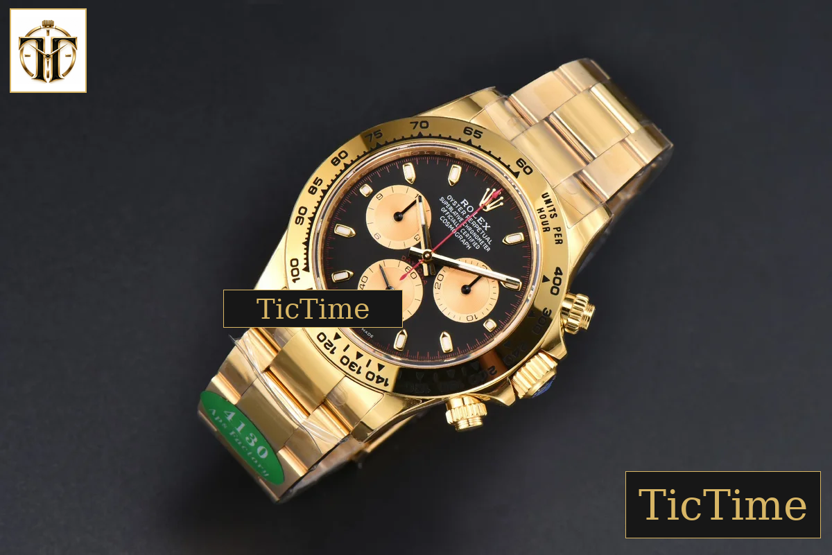 Daytona 116508 APSF YG Black/YG Dial Lume Marker Red Hand YG Bracelet SH4130 — foto 4