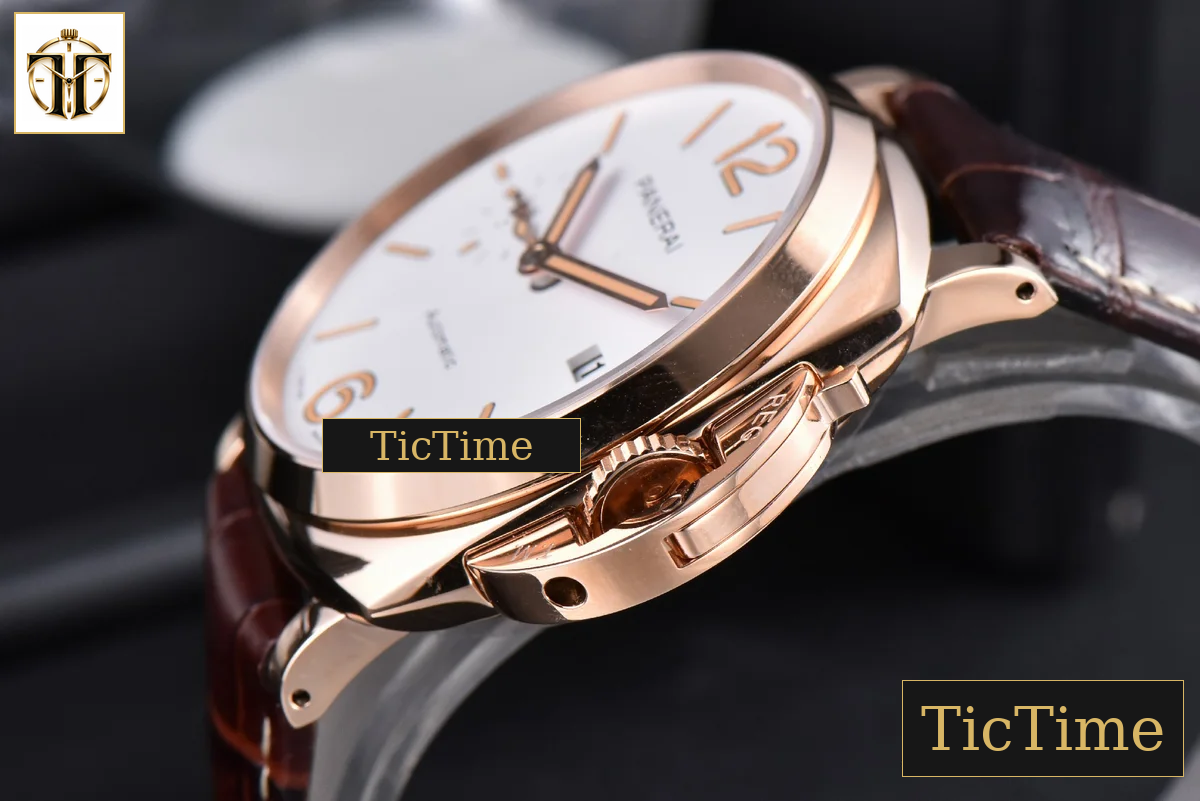 Luminor Due PAM1042 42mm VSF RG White Dial Brown Leather Strap P900 — foto 8