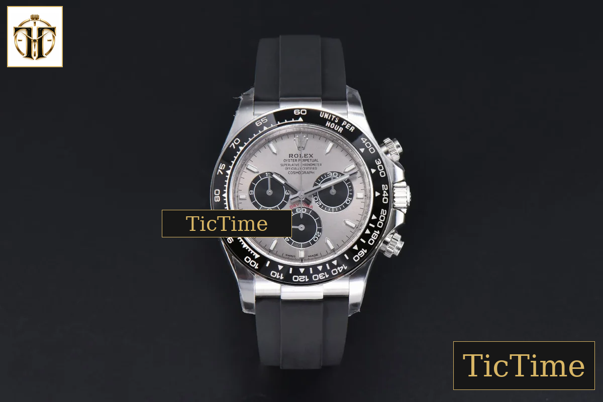 Daytona 904L 126519 40mm Clean Factory Gray Dial Black Bezel Oysterflex Strap DD4131 — foto 3