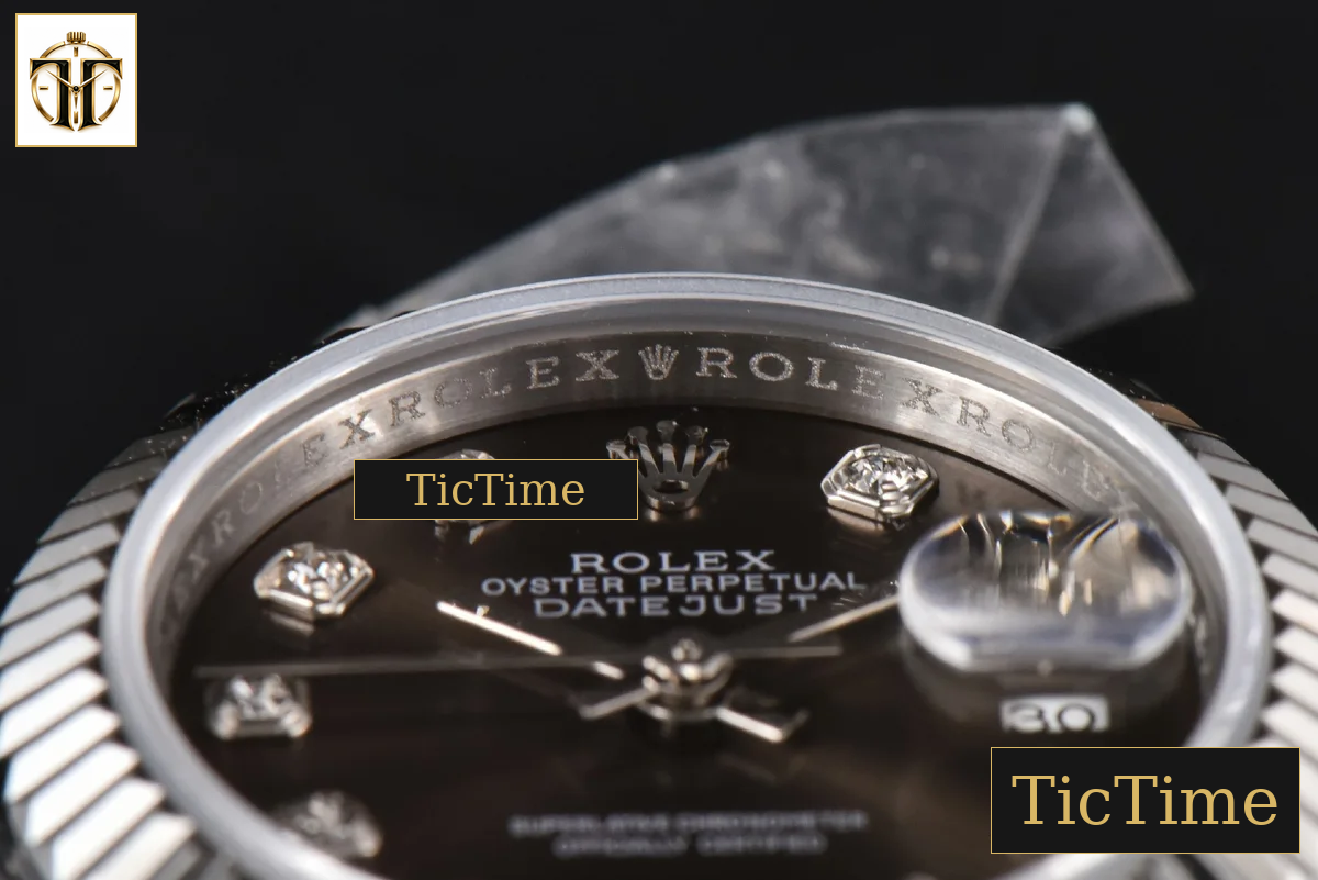 DateJust Ladies 28mm WF Gray Dial Diamond Marker Jubilee Bracelet A2236 — foto 13