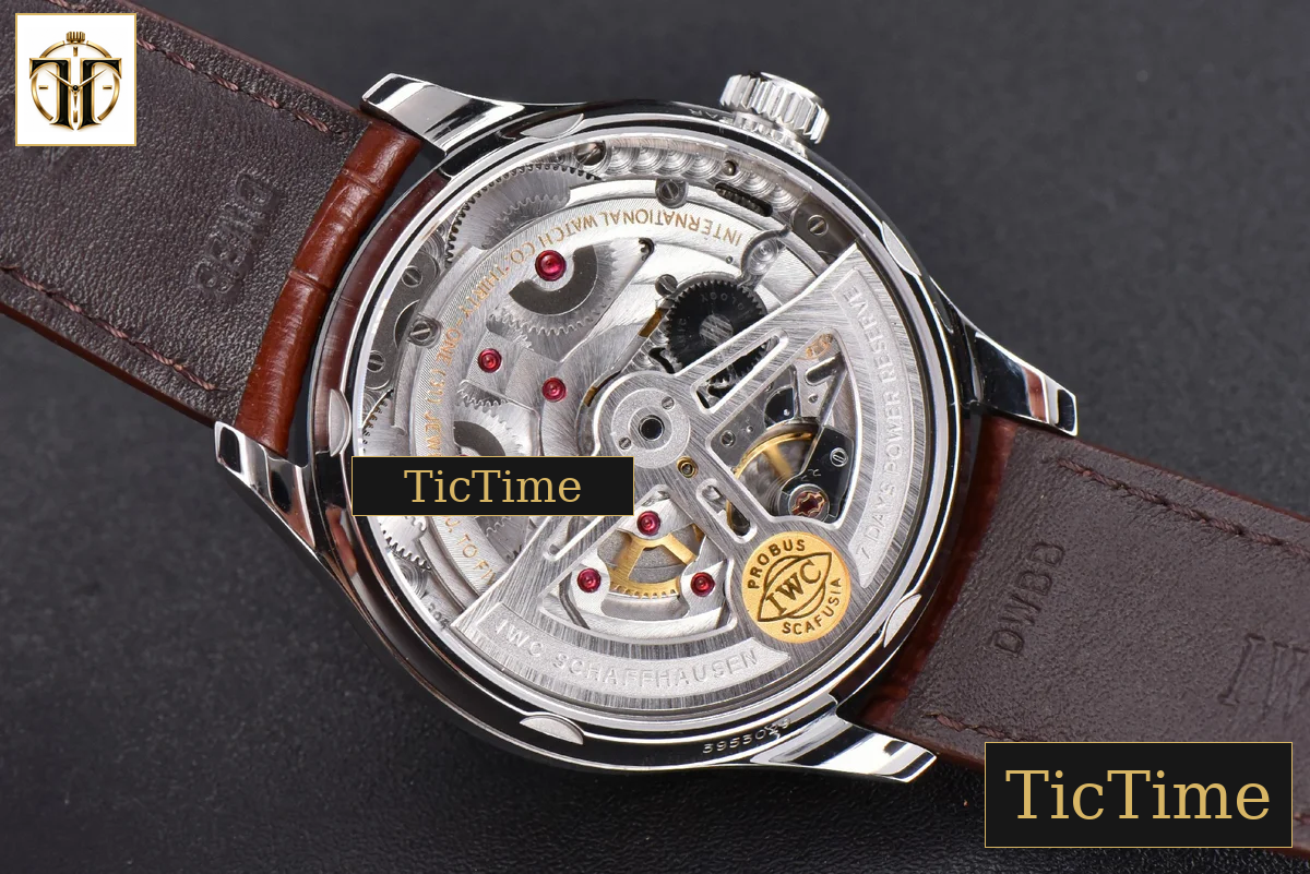Portuguese PR IW500114 42mm ZF White Dial RG Marker Brown Leather Strap A51011 — foto 16