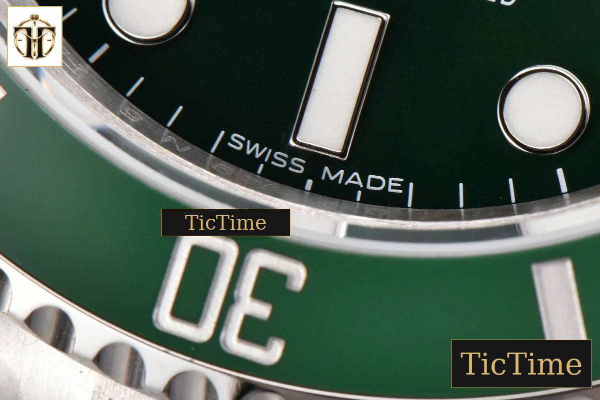 Submariner LV 40m 116610 40.5mm King Factory Green Ceramic Green Dial SS Bracelet VS3135 — foto 7