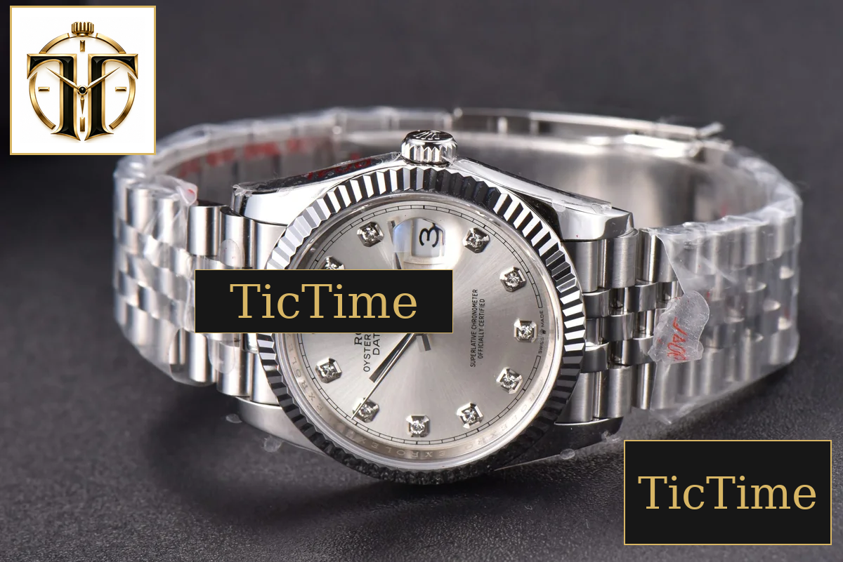 DateJust 36mm GMF SS Silver Dial Diamond Marker Jubilee Bracelet VR3235 — foto 15