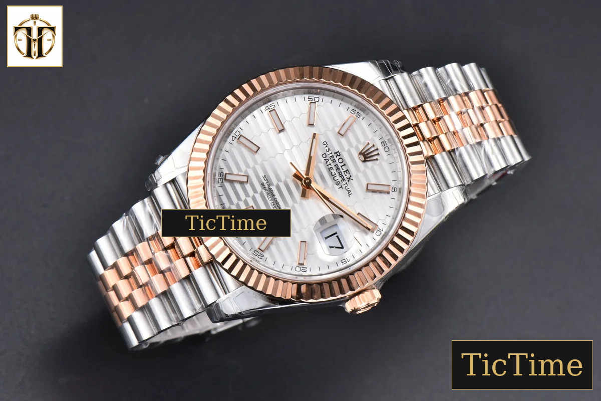 DateJust 41mm VSF RG/SS Silver Motif Dial Lume Marker Jubilee VS3235 — foto 4