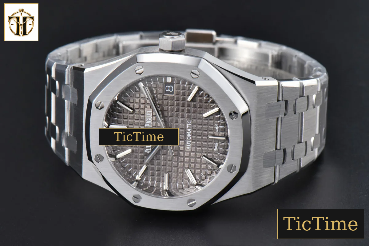 Royal Oak 15450 37mm ZF Gray Textured Dial SS Bracelet SA3120 — foto 13