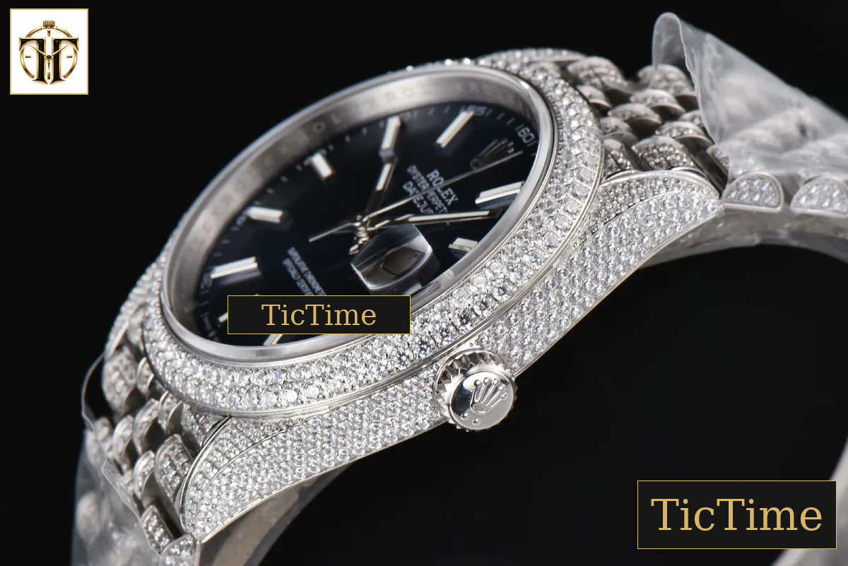 Datejust Full 41mm GMF Diamond Blue Dial Jubilee Bracelet A2824 — foto 11