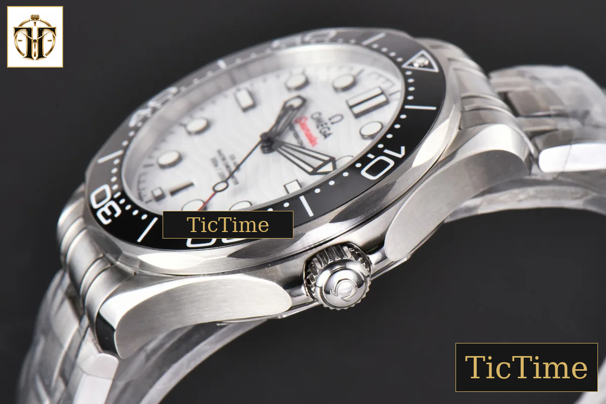 Seamaster Diver 300M 42mm ZF Black Ceramic White Dial SS Bracelet A8800 — foto 10