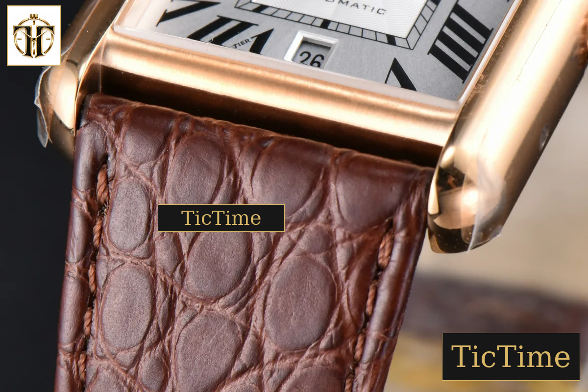 Tank Solo XL Automatic 31mm x 41mm AF RG Brown Leather Strap 9015 — foto 8