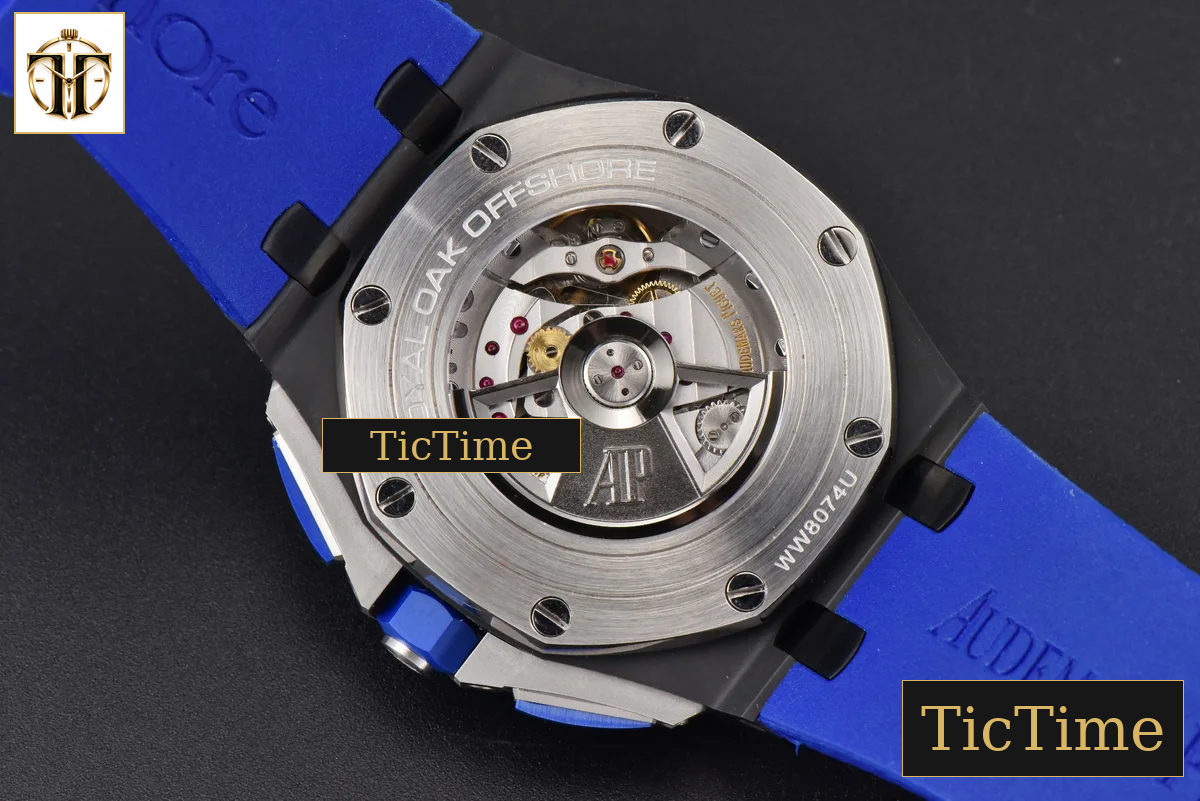 Royal Oak Offshore 26405 44mm RSF Ceramic Blue Dial Silver Subdial Blue Rubber Strap A3126 — foto 18