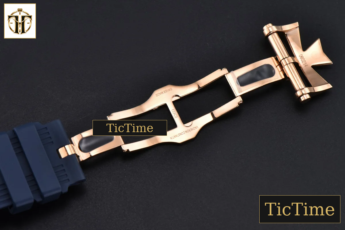 Overseas 4500V 41mm PPF RG Blue Dial Blue Rubber Strap A5100 — foto 29
