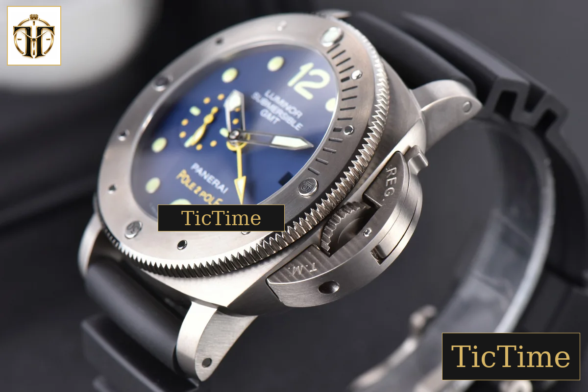 Luminor Submersible 1950 GMT Mike Horn PAM719 47mm VSF Blue Dial Rubber Strap P9001 — foto 10