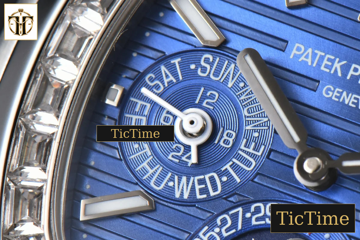 Nautilus 5740 40mm TWF Diamond Blue Dial SS Bracelet A240 — foto 6