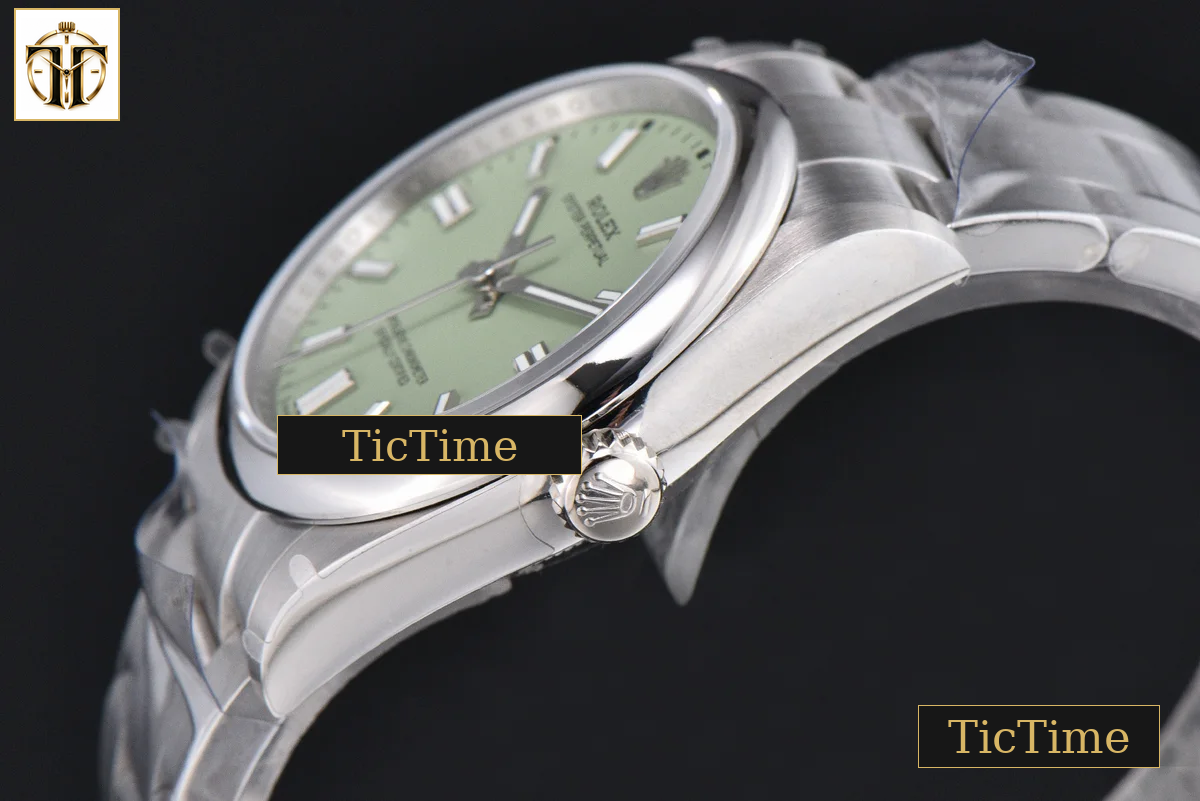 Oyster Perpetual 316L Pistachio 126000 36mm BPF Green Dial SS Bracelet SH3132 — foto 11