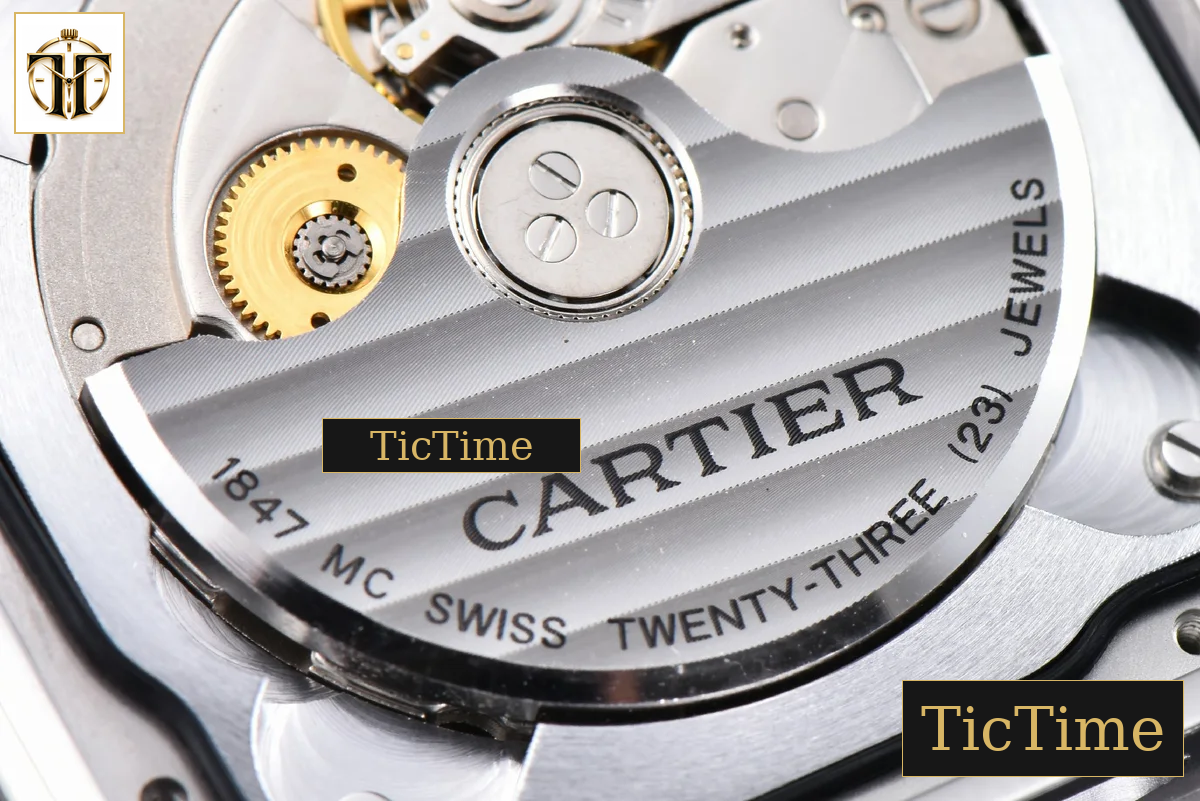 Santos de Cartier XL 40mm AF SS Blue Dial Blue Leather Strap Miyota 9015 — foto 18