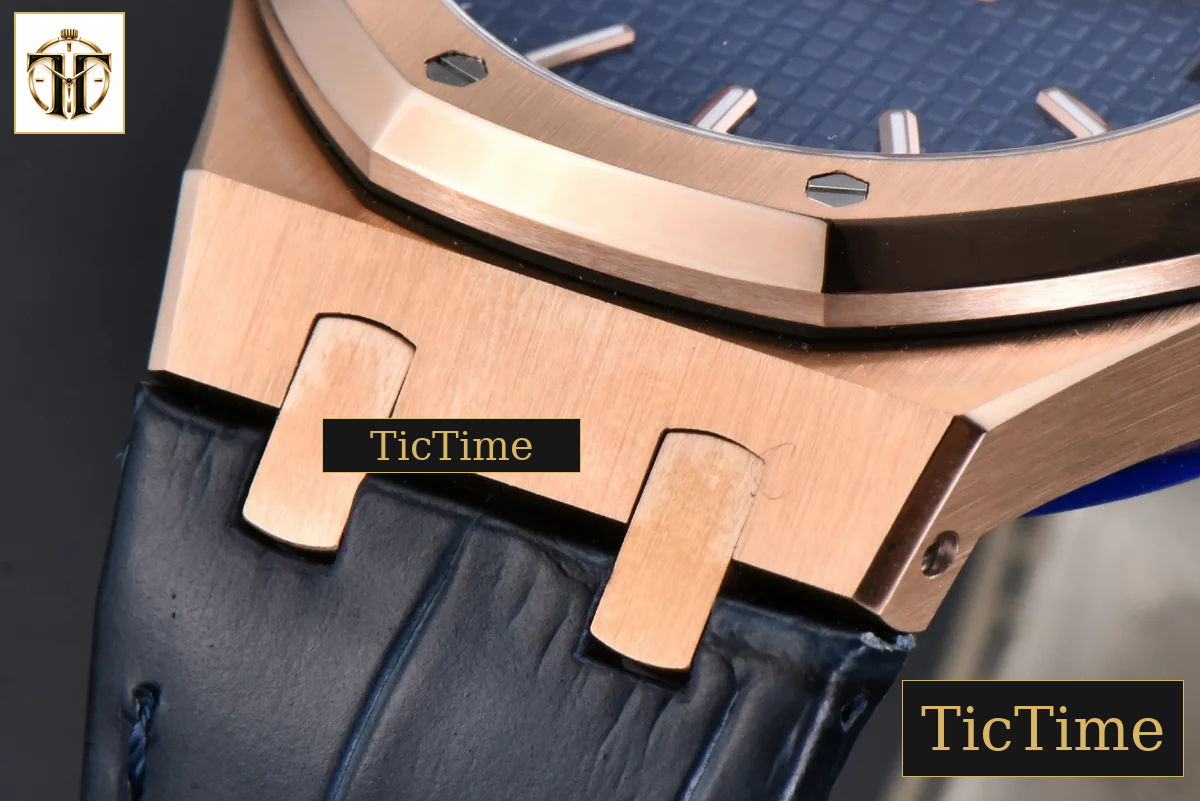 Royal Oak “50th Anniversary” 15510 41mm APSF RG Blue Dial Leather Strap V2 Free Sprung SA4302 — foto 10