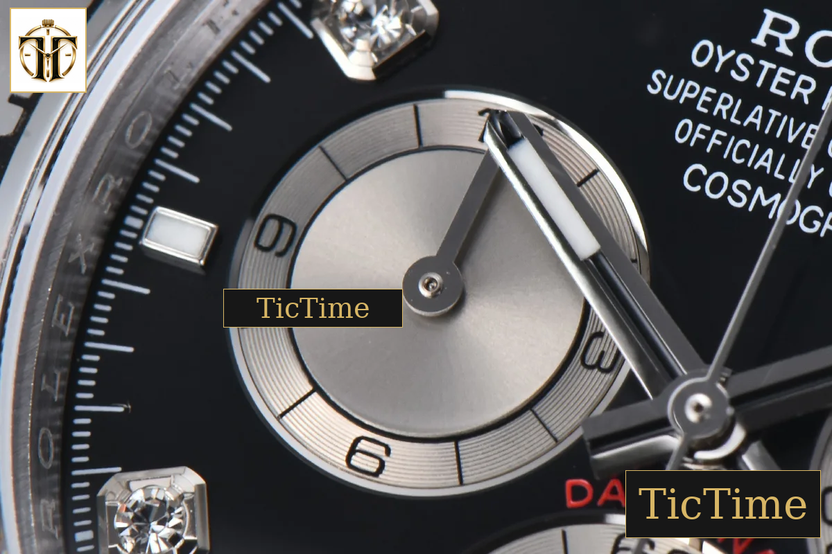 Daytona 904L 126509 40mm BPF SS Black Dial Sliver Subdial Diamond Marker SS Bracelet SH4131 — foto 7