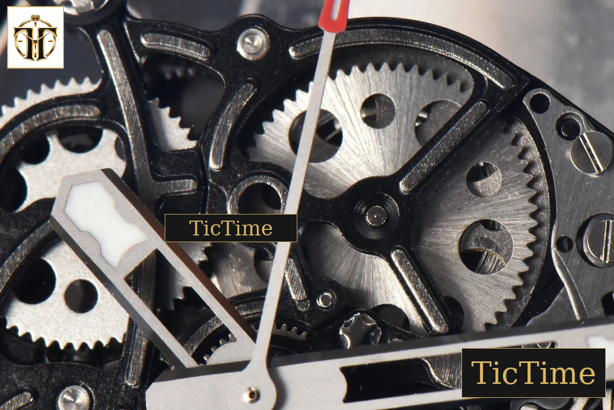 NTPT RM055 42.7mm BBRF White Skeleton Dial White Rubber Strap RMUL2 — foto 6