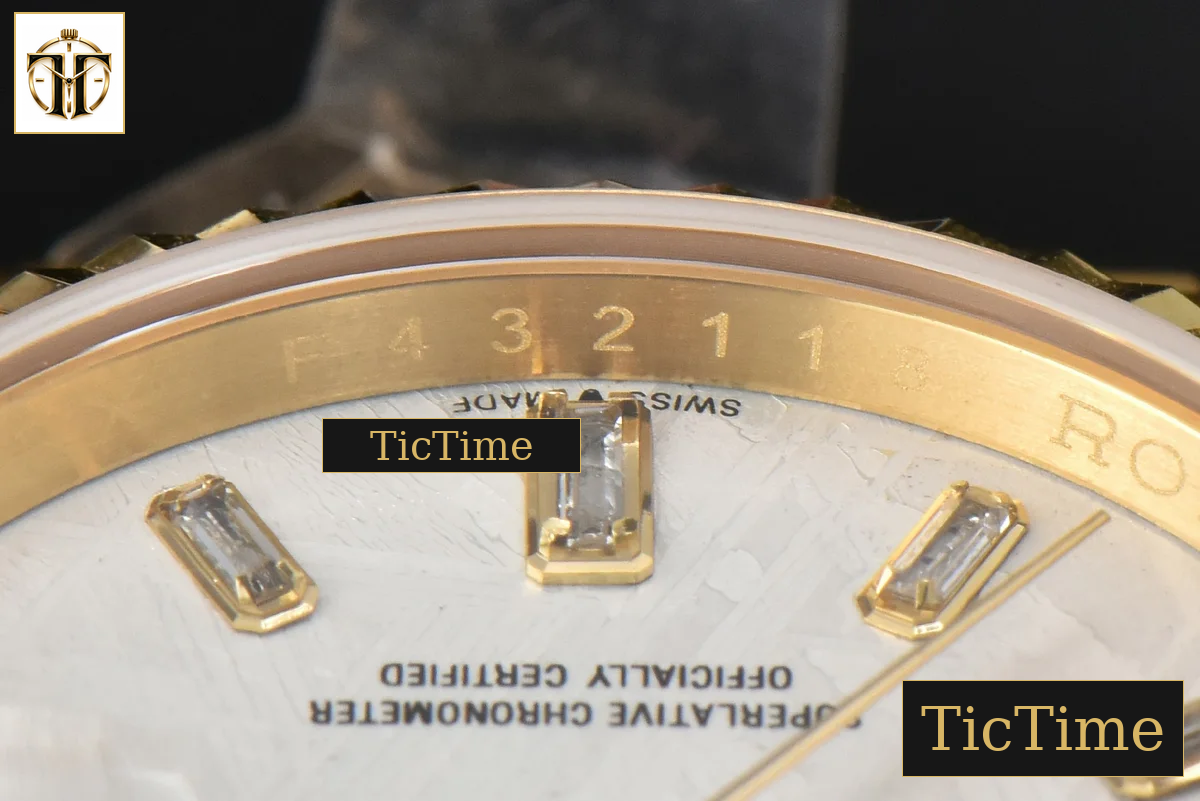Daydate 36mm GMF YG Meteorite Dial Stick Diamond Marker YG Bracelet A3235 — foto 9