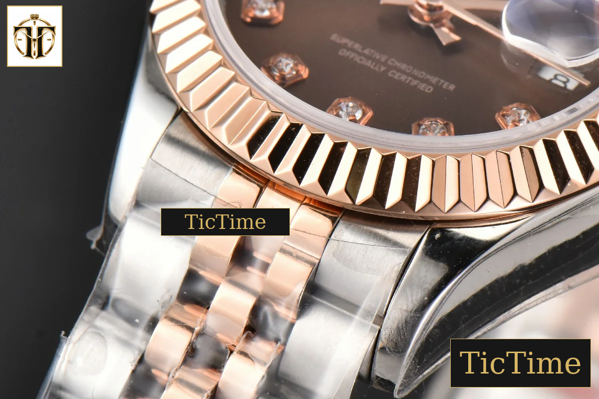 DateJust Ladies 28mm WF RG/SS Brown Dial Diamond Marker Jubilee Bracelet A2236 — foto 11