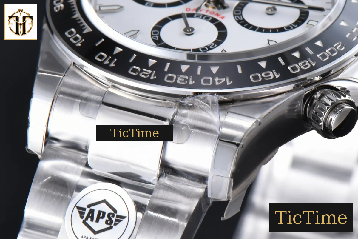 Daytona 904L Steel 126500 40mm APSF White/Panda Dial SS Braclet SH4131 — foto 11