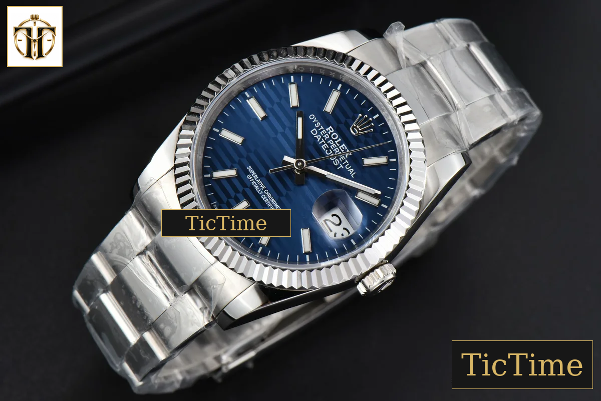 DateJust 36mm BPF Blue Motif Dial Oyster Bracelet A2824 — foto 14