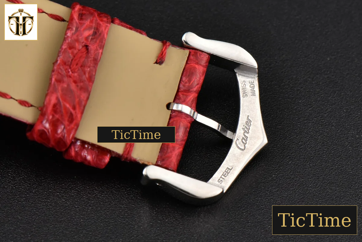 Tank Must Large 33.7×25.5mm K11F White Dial Red Croc Texture Strap Quartz — foto 23