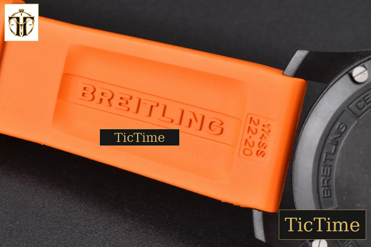 Endurance Pro 44mm OF Orange Chronometer Dial Orange Rubber Strap Swiss Quartz — foto 21