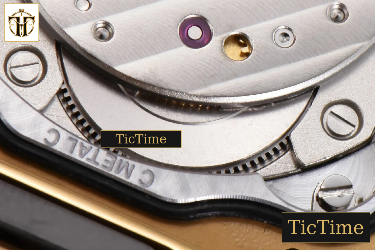Santos de Cartier Medium 35mm BVF YG Diamond Bezel White Dial YG Bracelet Miyota 9039 — foto 25