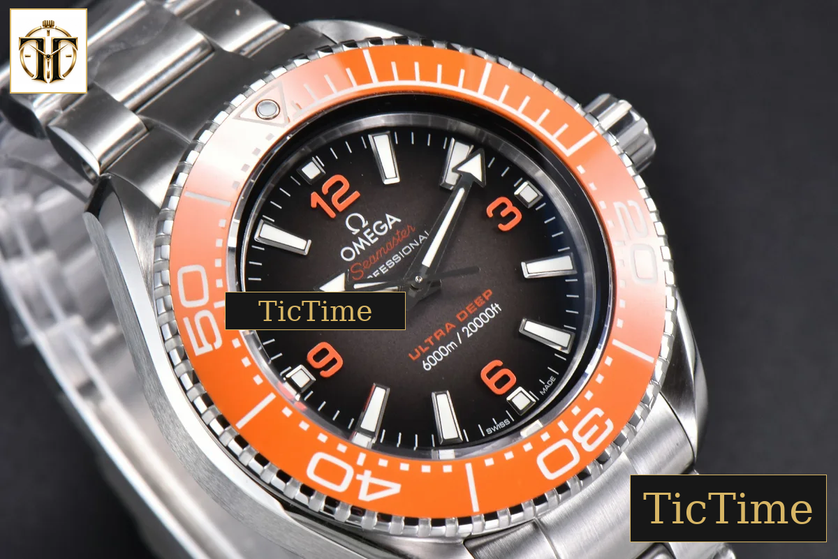 Seamaster Ultra Deep 6000M 45.5mm VSF Brown Dial Orange Bezel SS Bracelet A8912 — foto 12