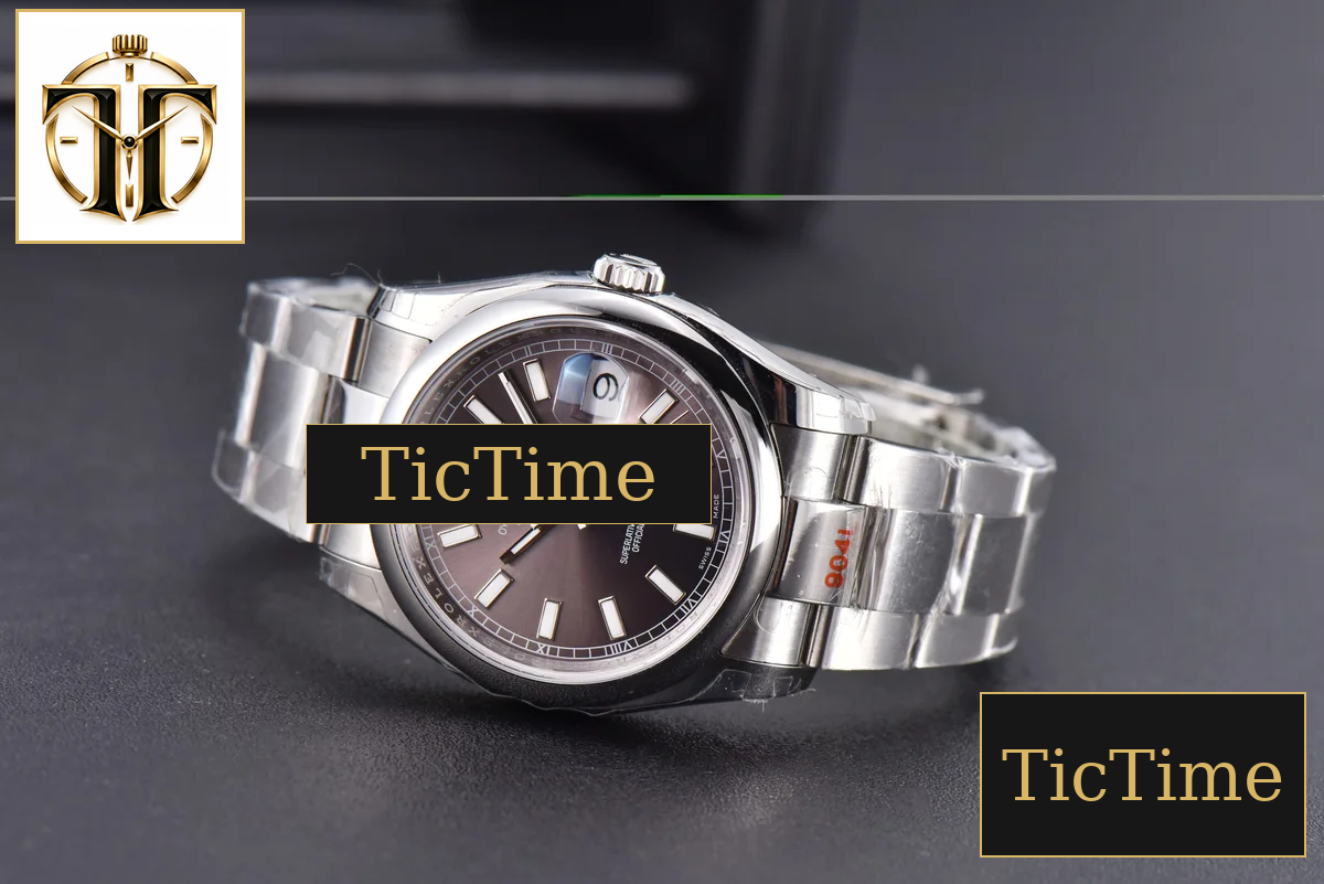 DateJust 36mm GMF SS Smooth Bezel Silver Dial Lume Marker Oyster Bracelet VR3235 — foto 14