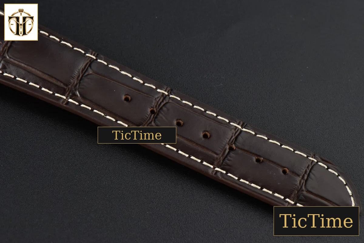Master Moonphase 40mm GF White Dial Digital Marker Brown Leather Strap A899 — foto 21