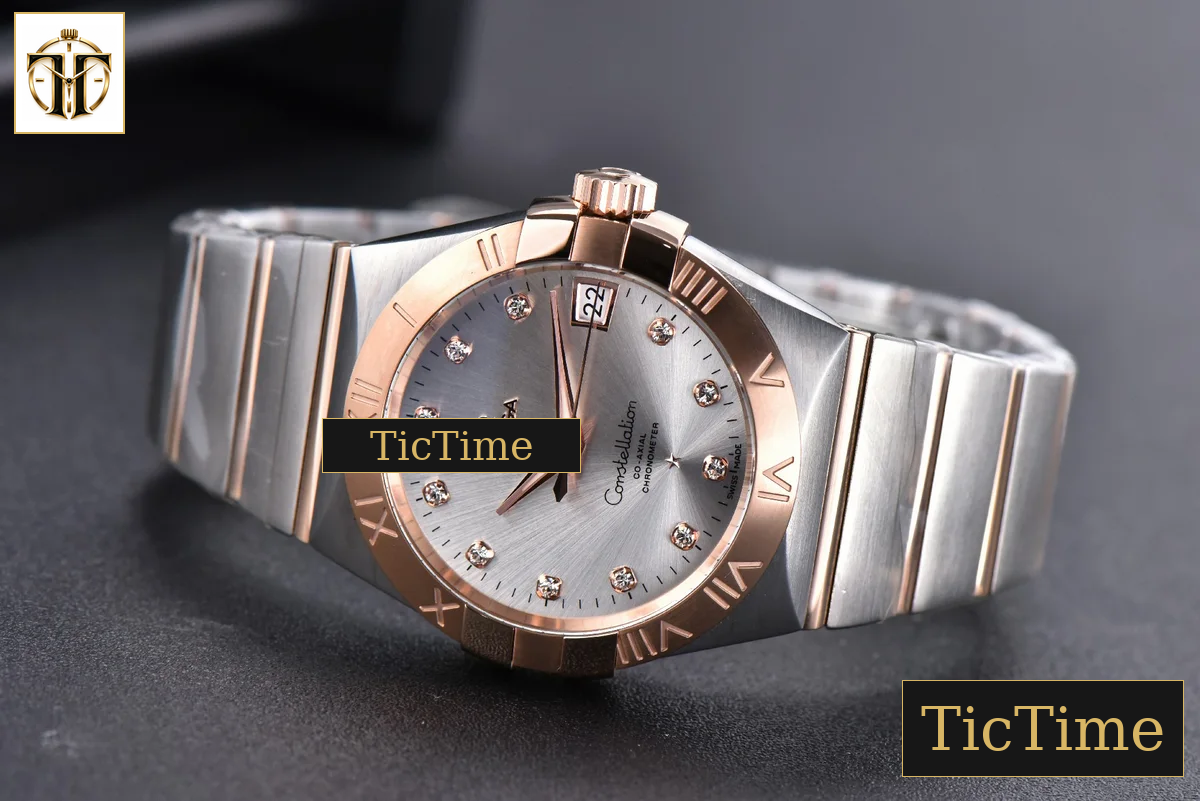 Constellation 38mm VSF SS/RG Silver Dial Diamonds Markers SS/RG Bracelet A8500 — foto 12