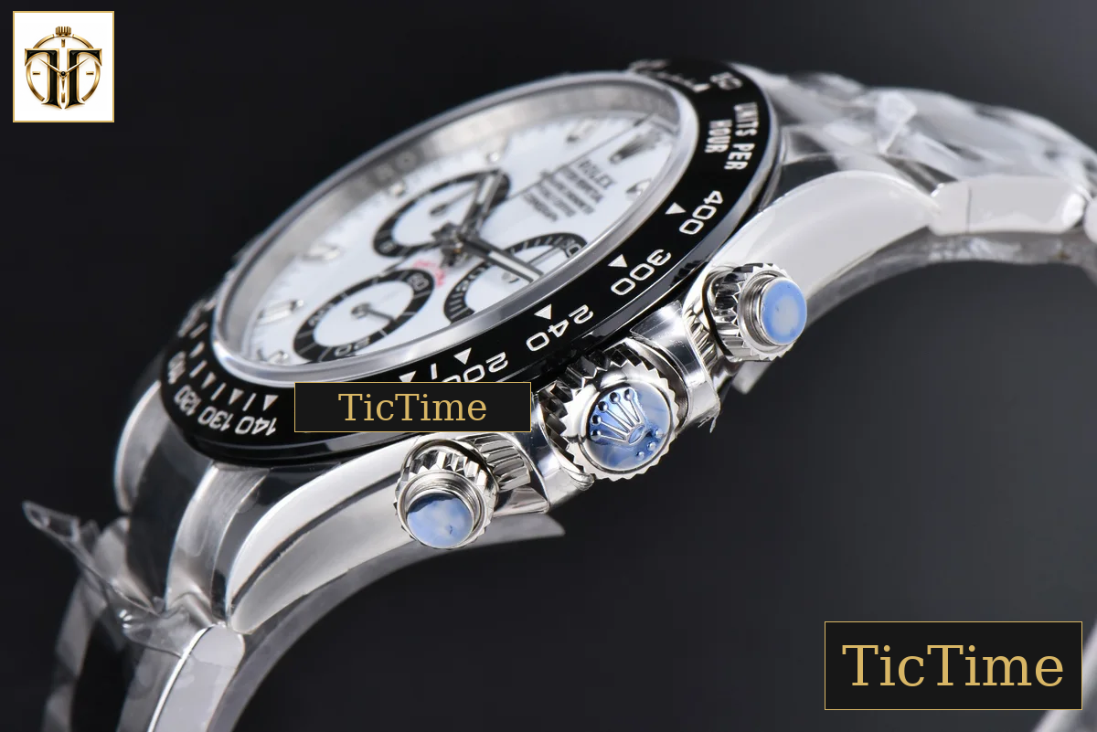 Daytona Panda 904L 116500 40mm VSF White Dial SS Braclet Mod A4130 — foto 12