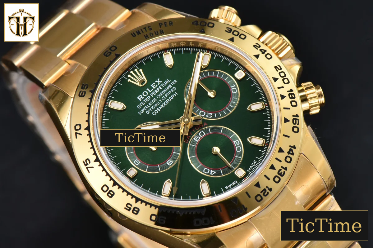 Daytona 116508 40mm VSF YG 904L Green Dial YG Bracelet DD4130 — foto 15