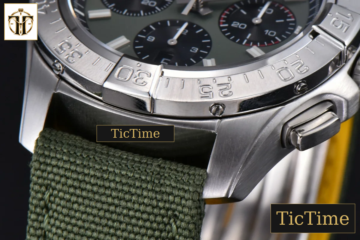 Avenger Chronograph 44mm BLSF SS Green/Black Dial Green Nylon Strap A7750 — foto 10