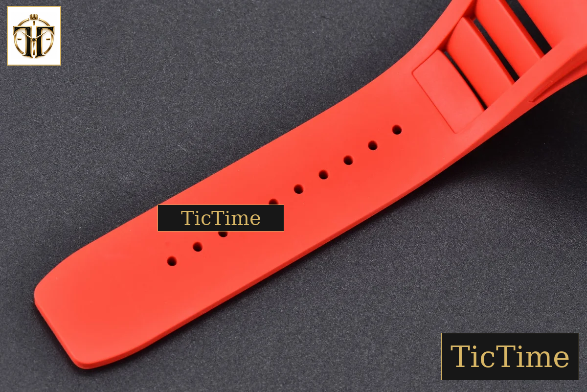 NTPT RM055 42.7mm BBRF Red Skeleton Dial Red Rubber Strap RMUL2 — foto 26