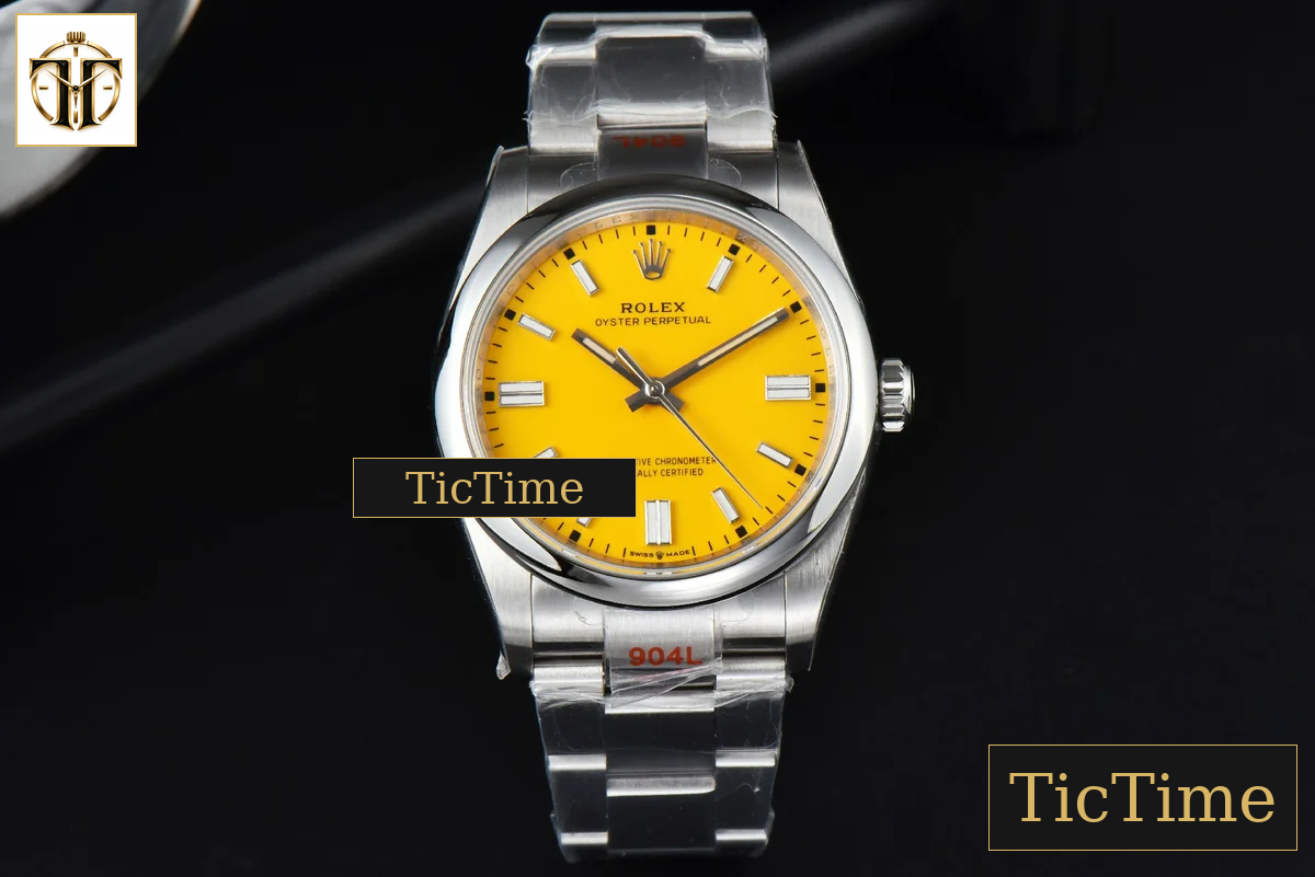 Oyster Perpetual 126000 36mm EWF Yellow Dial SS Bracelet A3230 — foto 3
