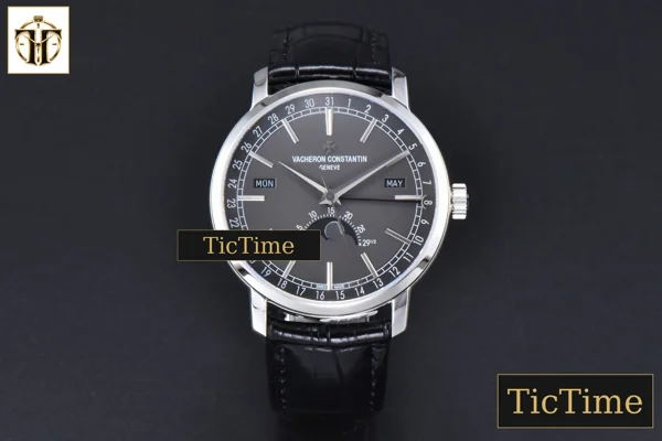 Foto frontal — Traditionnelle 4010T 41mm MXF Gray Dial Black Leather strap A2460QCL