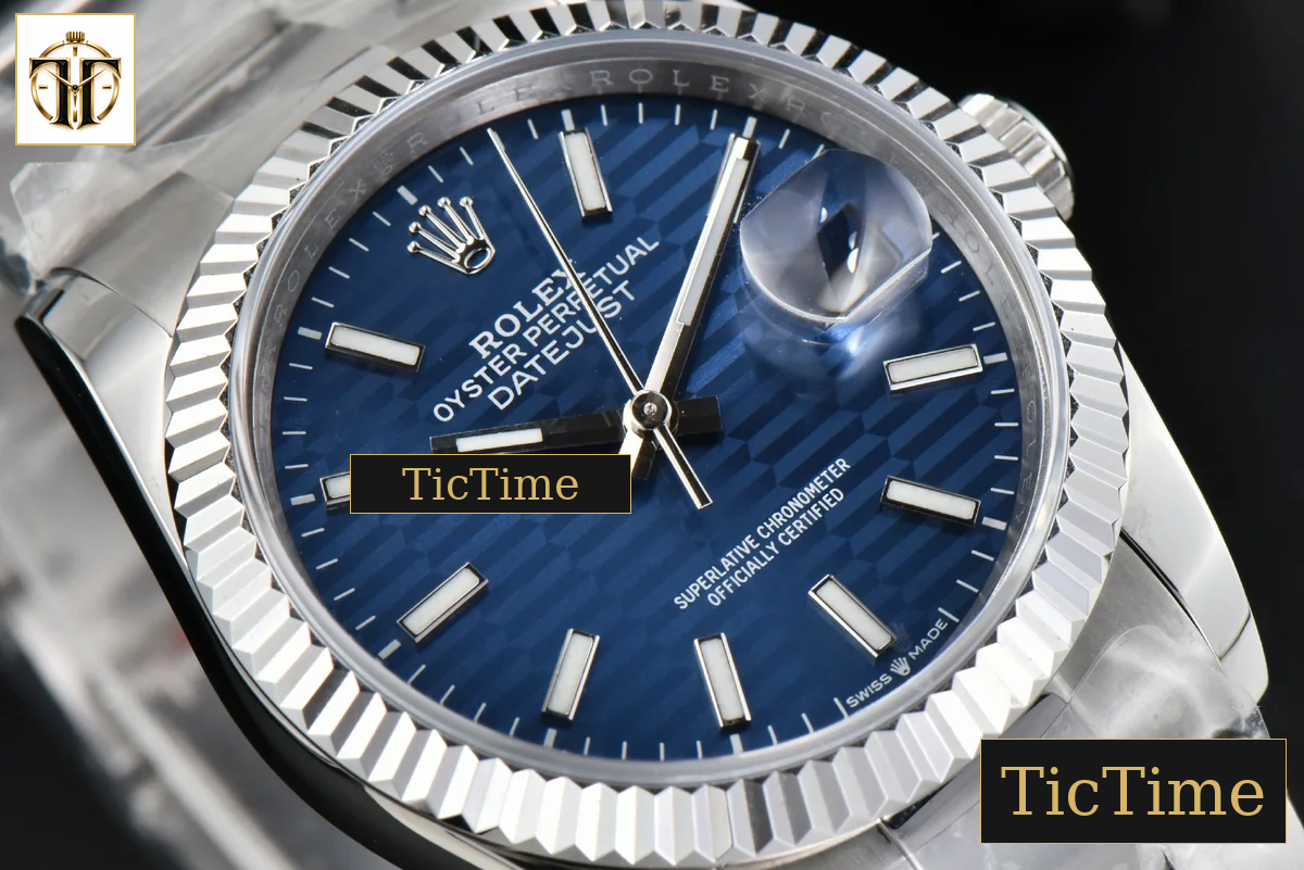DateJust 36mm BPF Blue Motif Dial Oyster Bracelet A2824 — foto 10