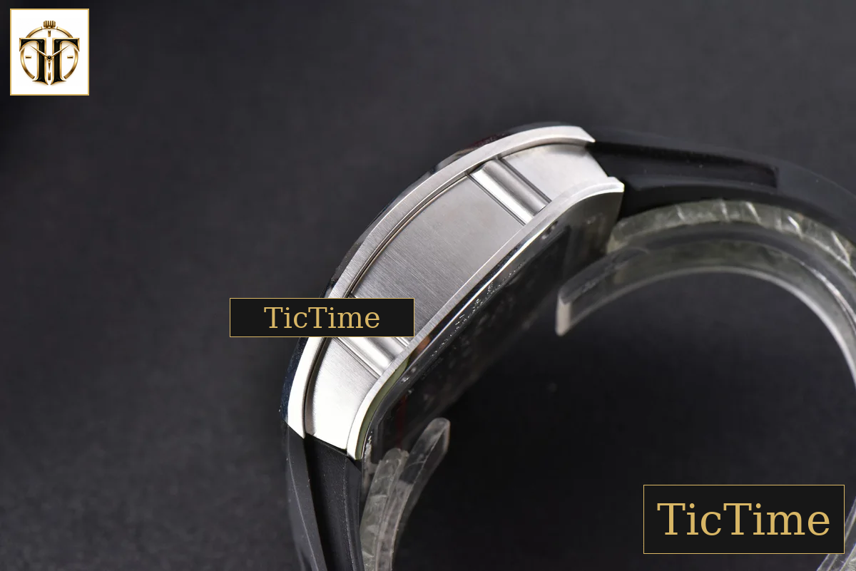 Tourbillon RM001 47mm JBF SS Black Skeleton Dial Black Rubber Strap — foto 10