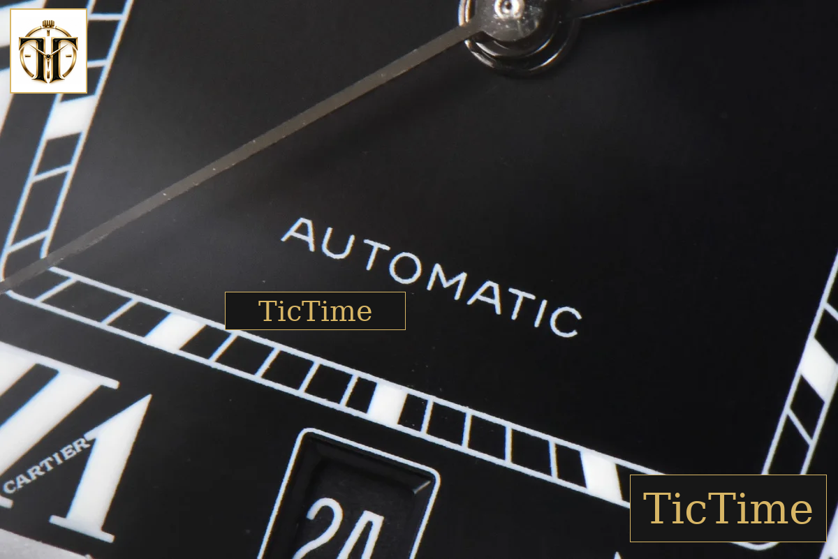 Santos Large 40mm GF PVD Black Dial Black Rubber Strap Miyota 9015 — foto 7