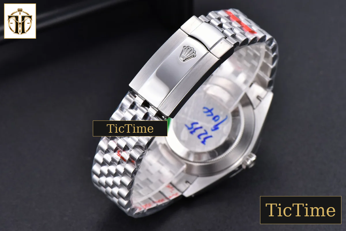 Datejust 41mm GMF SS Wimbledon Gray Dial Green Marker Fluted Bezel Jubille Bracelet VR3235 — foto 19
